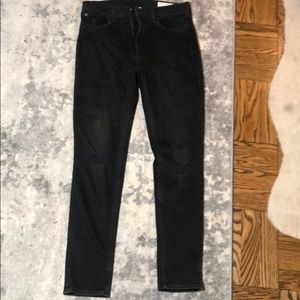 Rag & Bone Black High Rise Ankle Skinny Jeans 27